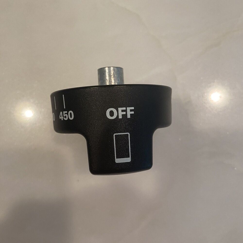 Authentic Wolf Range Stovetop Black Knob KIP5J42 Replacement Part Temp Dial